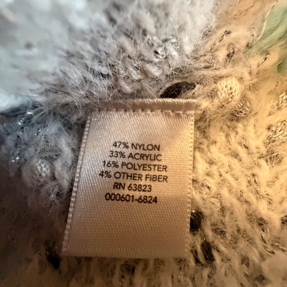 NWT Christopher & Banks Multicolored Speckled Mock Sweater, Size Large - Picture 9 of 14